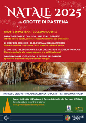 Natale 2025: eventi alla Certosa di Trisulti, Grotte di Pastena e Pozzo d’Antullo