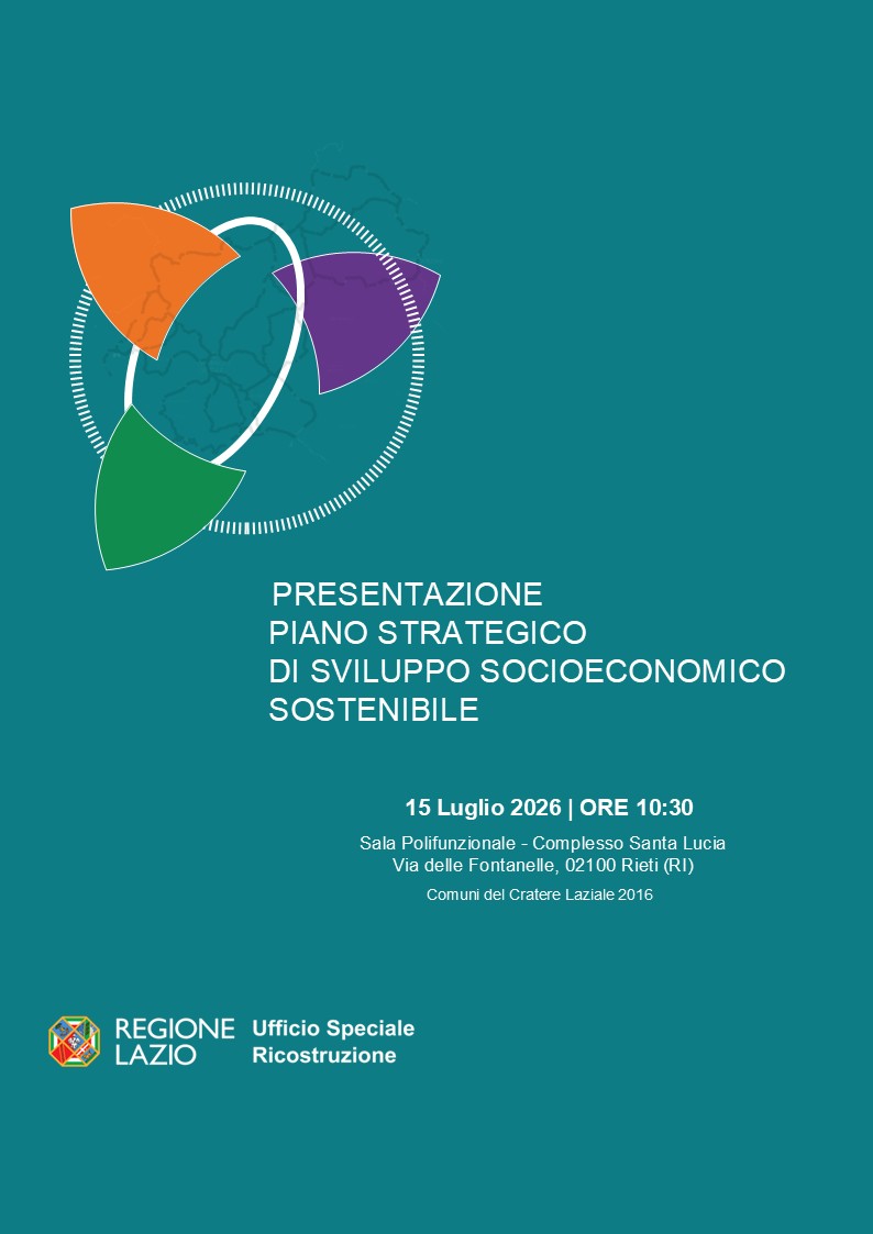 Presentazione Piano Strategico sviluppo socioeconomico sostenibile