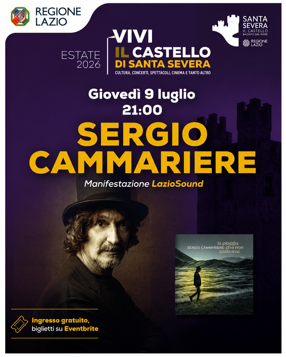 Dal 7 al 12 luglio una nuova settimana di appuntamenti al Castello di Santa Severa