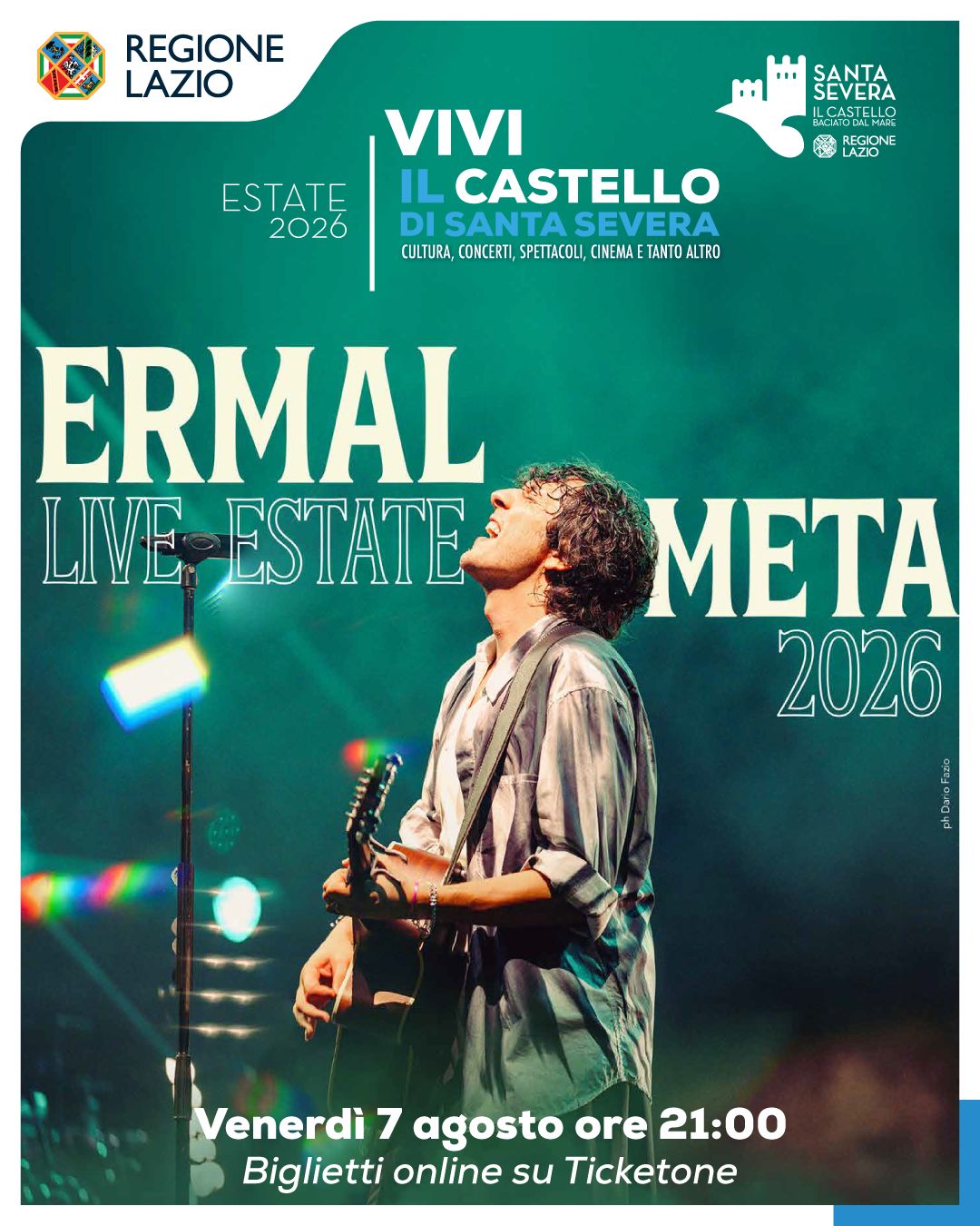Al Castello di Santa Severa un’altra settimana di grandi eventi: dal cinema ai concerti, dal teatro alla letteratura