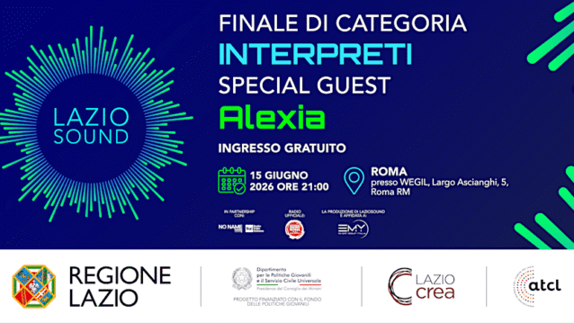 LAZIOSound 2026: al WeGil la finale della categoria “Interpreti”